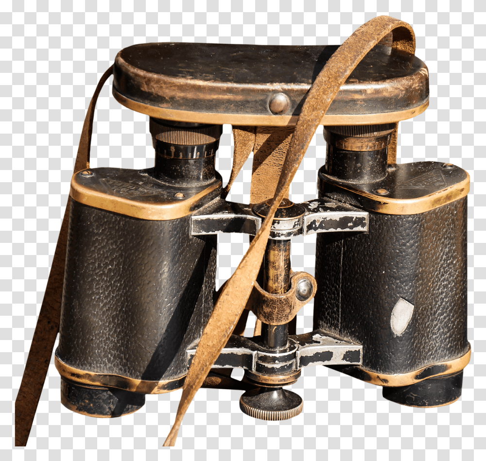 Very Old Binoculars Clip Arts Old Fashioned Binoculars, Sink Faucet, Strap, Bronze, Rust Transparent Png