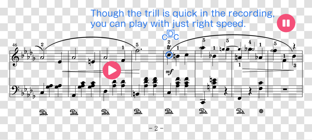 Very Soft Grace Notes In Trio Pachelbel's Canon Ground Bass, Number, Pac Man Transparent Png
