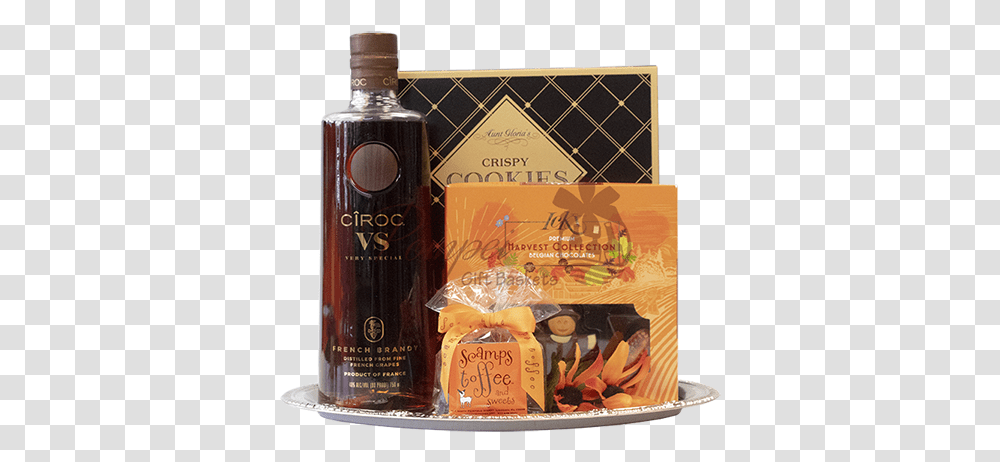 Very Special Cognac Gift Basket Ciroc Cognac Gift Glass Bottle, Liquor, Alcohol, Beverage, Drink Transparent Png