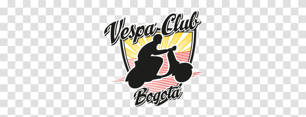 Vespa Club Bogota Logo Vector Vector Logo Vespa, Person, Text, Poster, Symbol Transparent Png