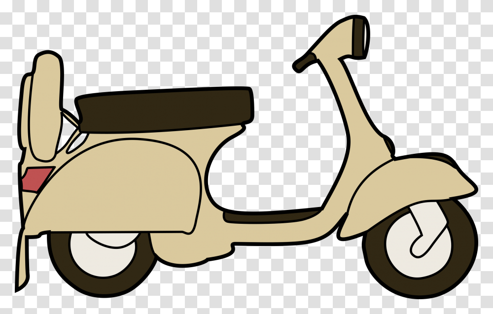 Vespa Scooter Vector Clipart Image, Transportation, Vehicle, Hammer, Tool Transparent Png