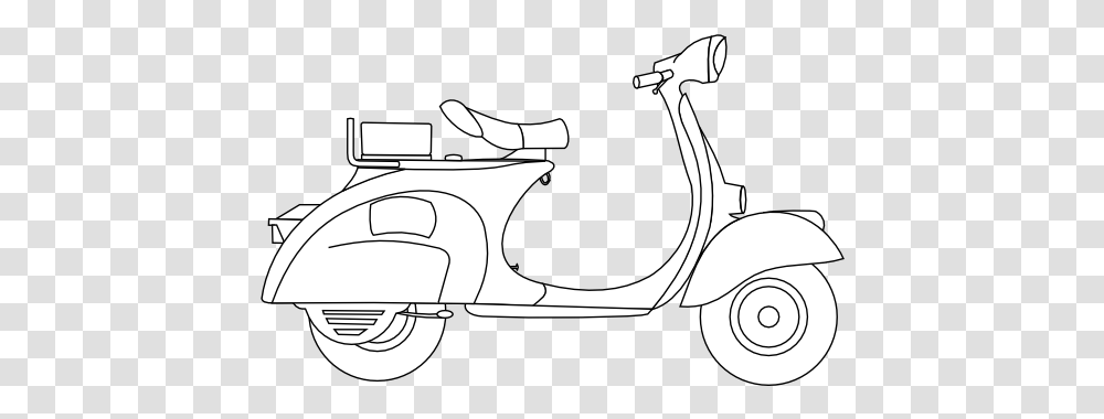 Vespa Scooter Vector, Vehicle, Transportation, Motorcycle, Motor Scooter Transparent Png
