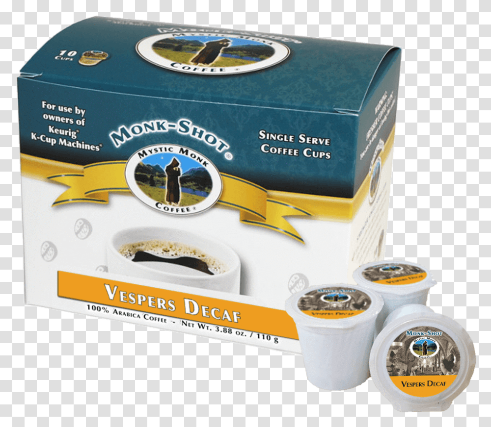 Vespers Decaf 10ct Coffee, Label, Box, Scissors Transparent Png