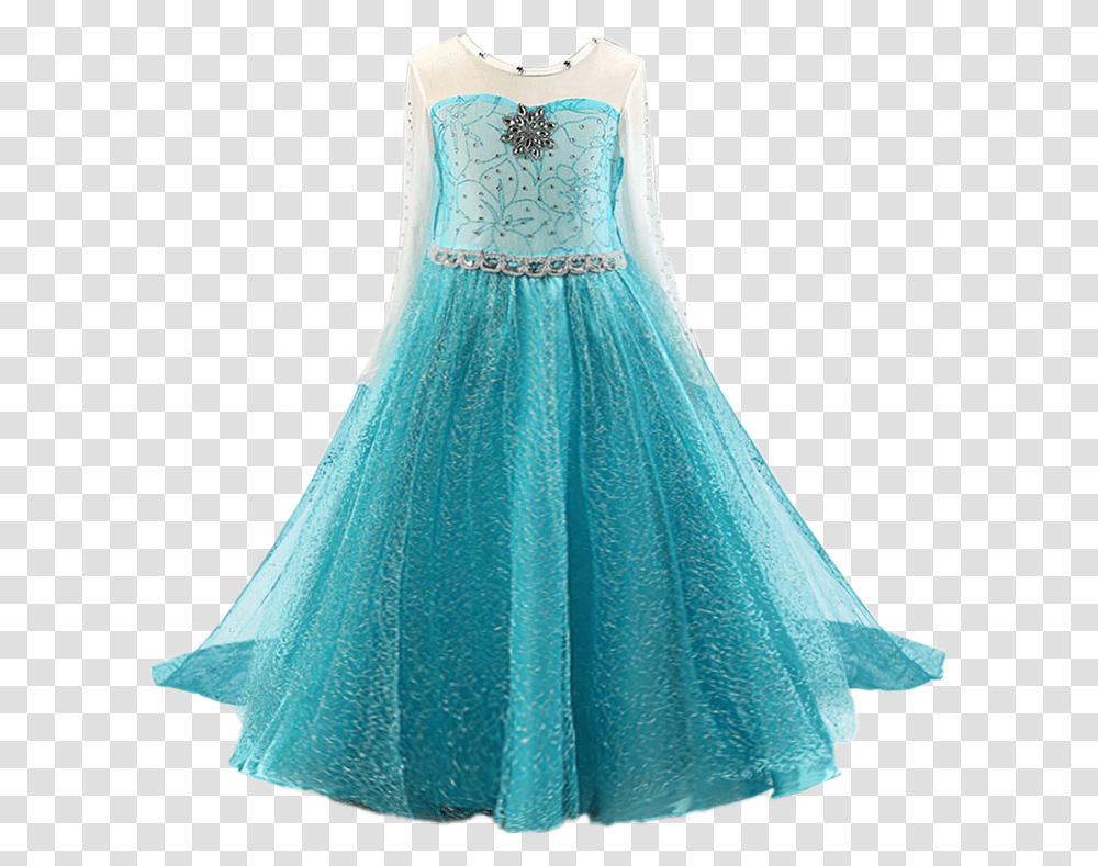 Vestidos De Elsa De Frozen, Dress, Apparel, Evening Dress Transparent Png