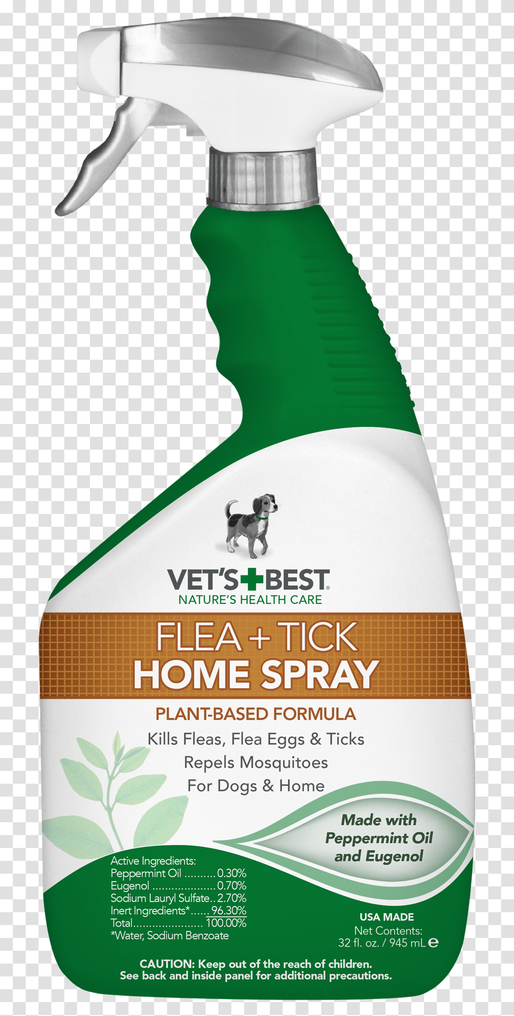 Vet S Best Flea And Tick Home Spray For Dogs And Home Vets Best Flea And Tick Spray, Bottle, Poster, Advertisement, Flyer Transparent Png