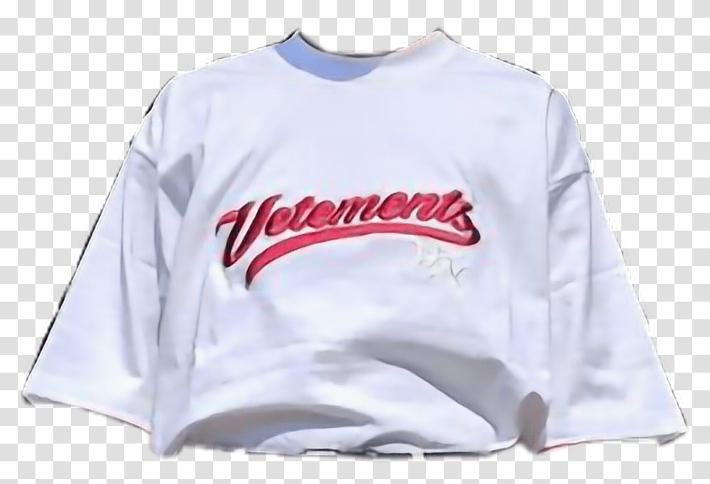 Vetements Tshirt White Style Moodboardaesthetic Baseball Uniform, Apparel, Sweatshirt, Sweater Transparent Png