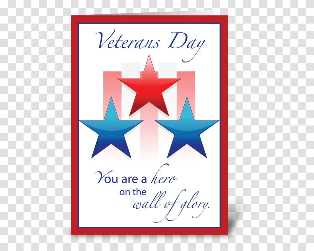 Veterans Day Patriotic Hero Wall Of Hero Greeting Card Veterans Day Card Designs, Star Symbol Transparent Png