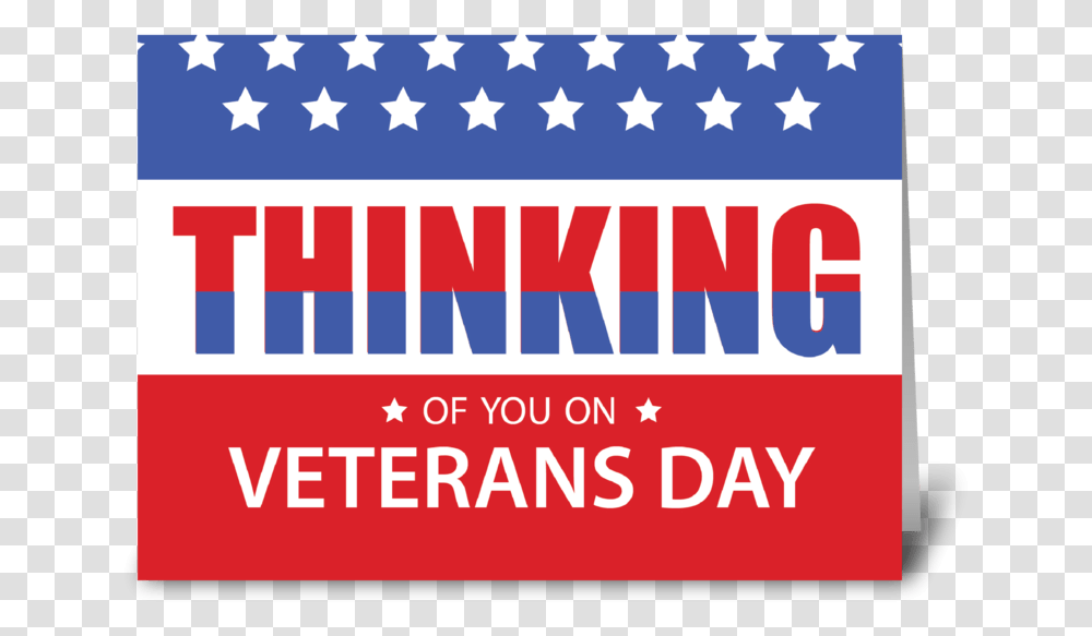 Veterans Day Patriotic Military Thinking Greeting Card Thinking Of You On Veterans Day, Advertisement, Poster, Flyer, Paper Transparent Png