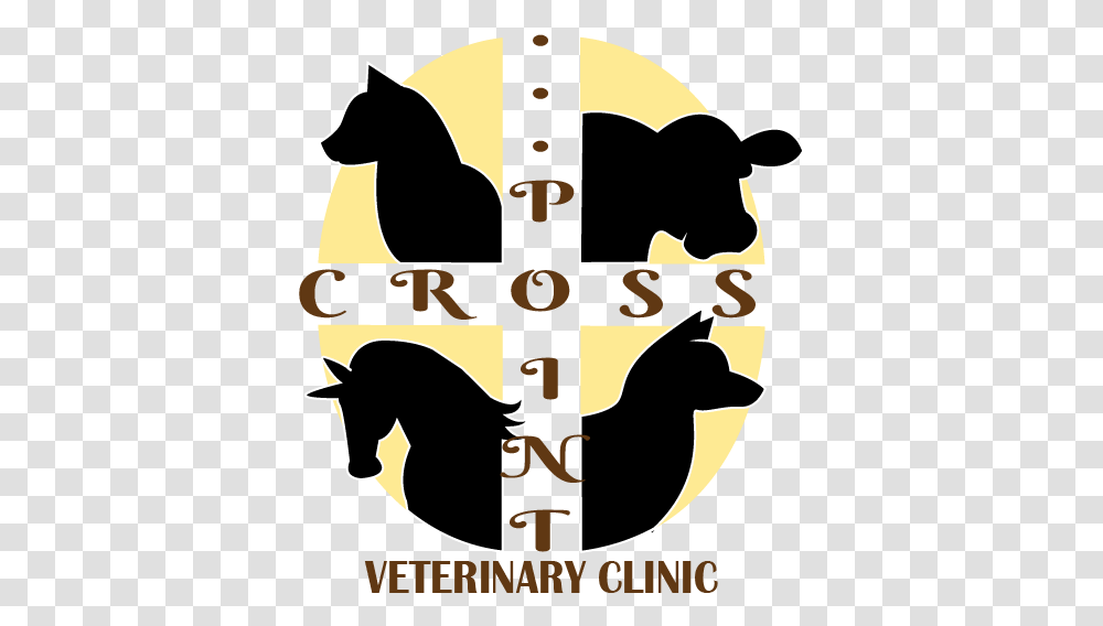 Veterinary Logo Design For Cross Point Illustration, Symbol, Poster, Advertisement, Text Transparent Png