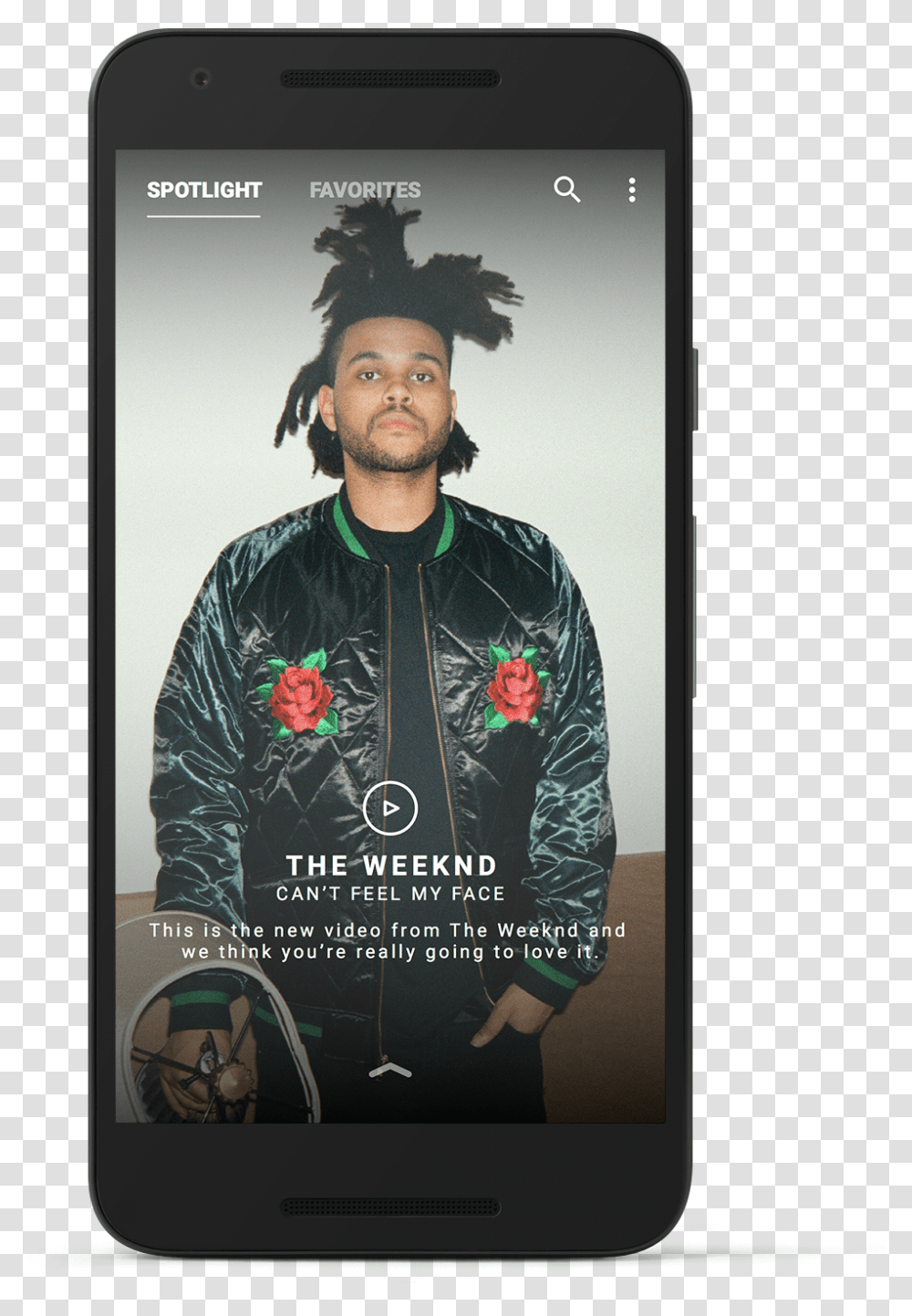Vevo Android Weeknd Palm Tree Hair, Person, Mobile Phone, Electronics Transparent Png