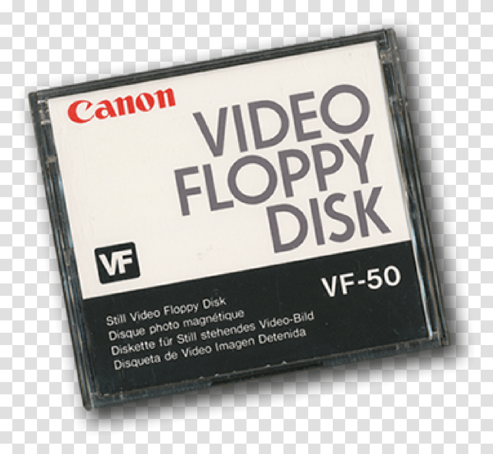 Vf 50 Video Floppy Disk Horizontal, Text, Business Card, Paper, Alphabet Transparent Png