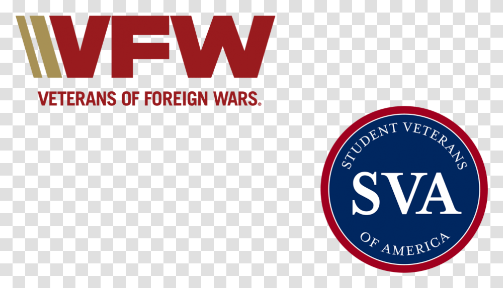 Vfw And Student Veterans Of America Sva Logos Company, Sign, Trademark Transparent Png
