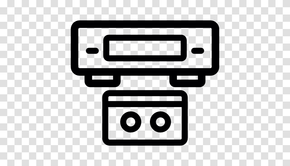 Vhs Icon, Electronics, Stereo, Transportation, Stencil Transparent Png
