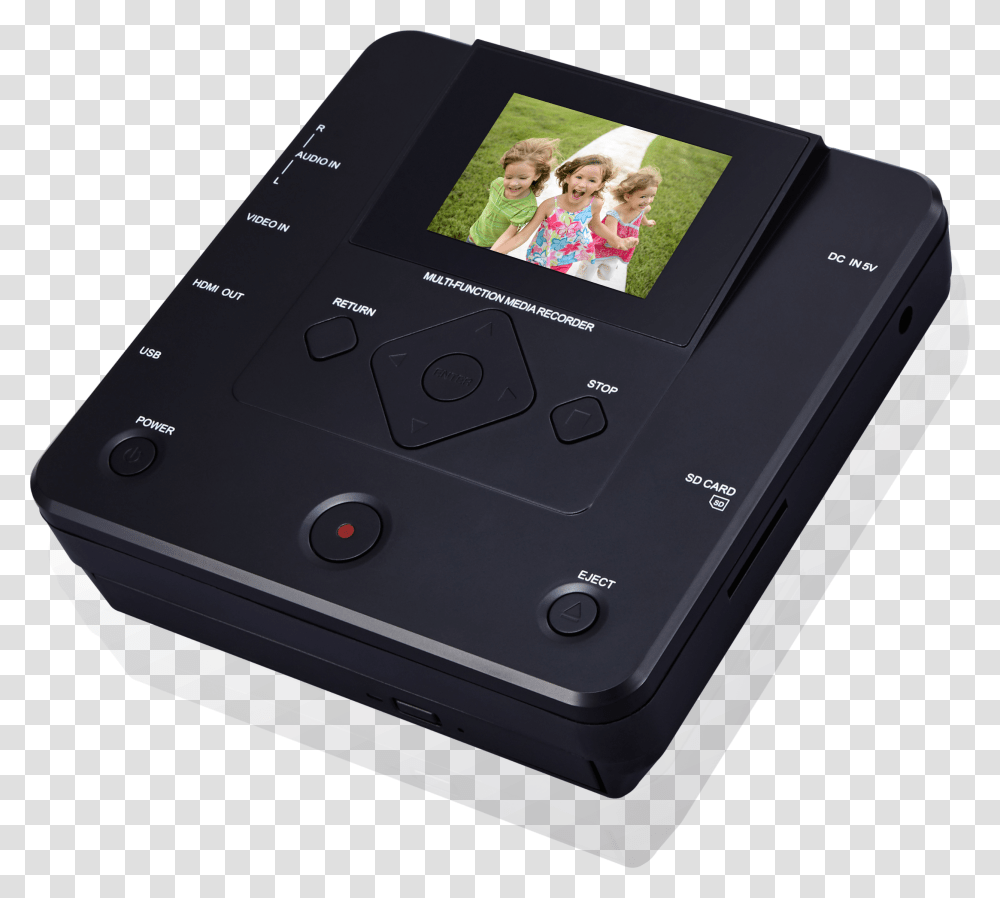 Vhs Video Av In To Dvd Portable Recorder Player For Portable Vhs Player, Person, Human, Electronics, Mobile Phone Transparent Png