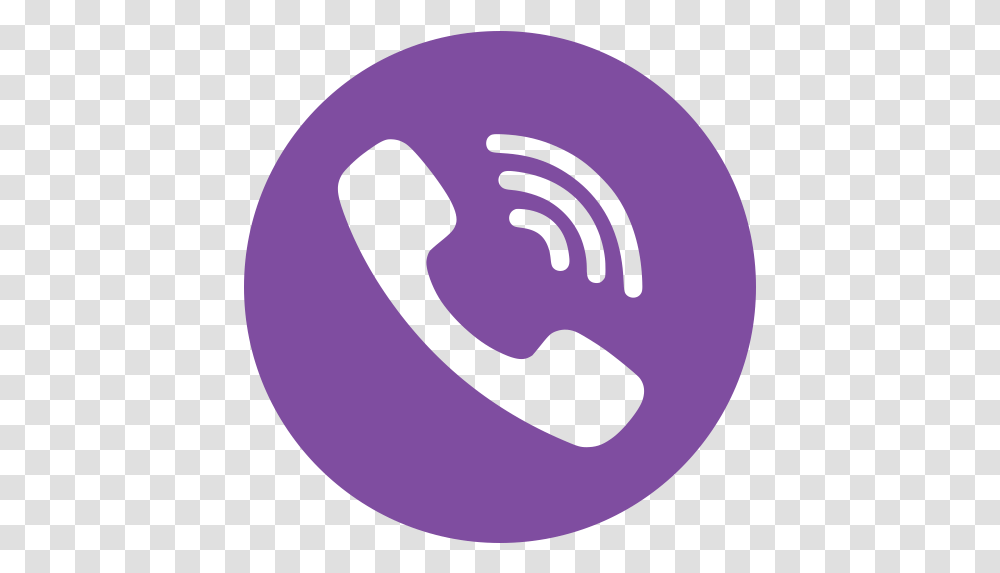 Viber Logo Icon Of Flat Style Viber Messenger And Whatsapp, Purple, Symbol, Light, Label Transparent Png