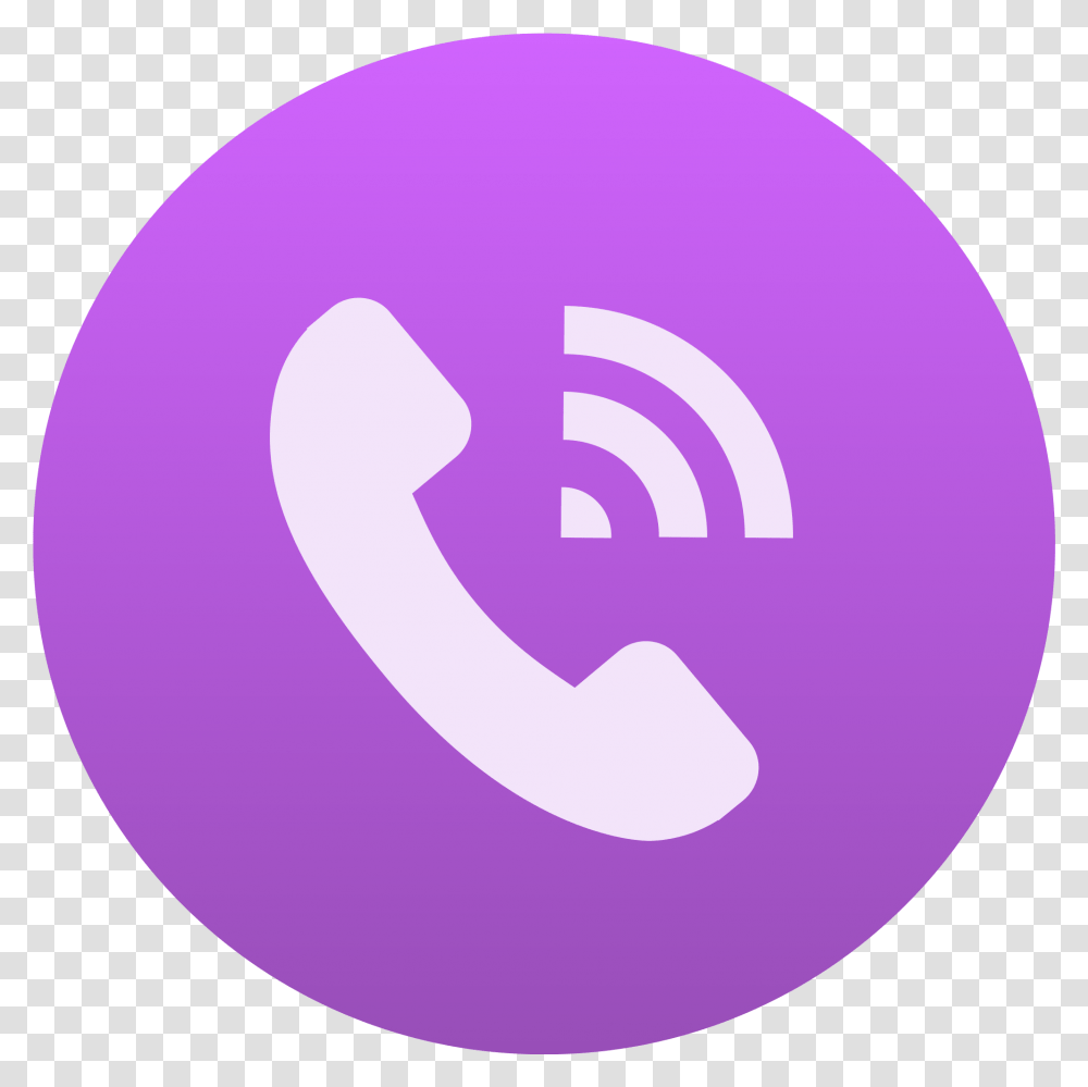 Viber Phone Wifi Logo Background Pictures Round Viber Logo, Sphere, Purple, Word, Balloon Transparent Png