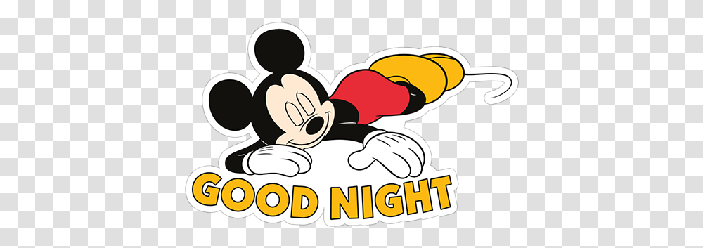 Viber Sticker Mickey Mouse New Classic Sticker Full Mickey Mouse Good Night, Text, Meal, Food, Crowd Transparent Png