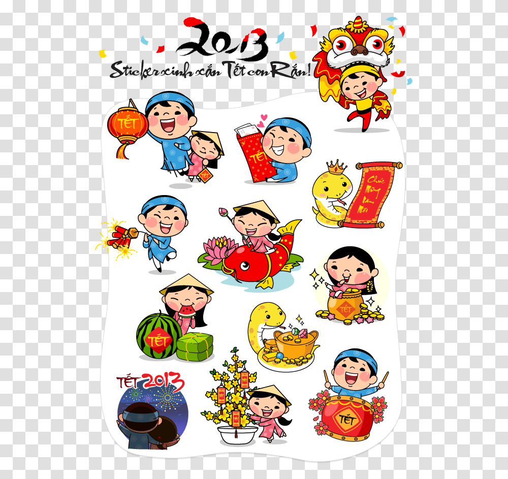 Viber Stickers Happy New Year Happy New Year Cartoon Sticker, Plant, Fruit, Food, Text Transparent Png