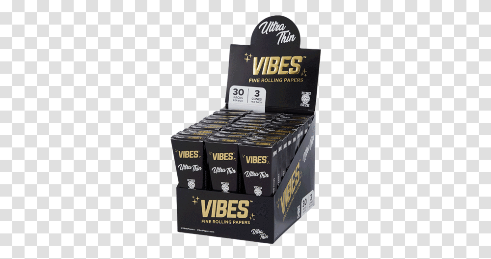 Vibes Cones Box Vibes Rolling Papers, Bottle, Weapon, Rubix Cube, Field Transparent Png