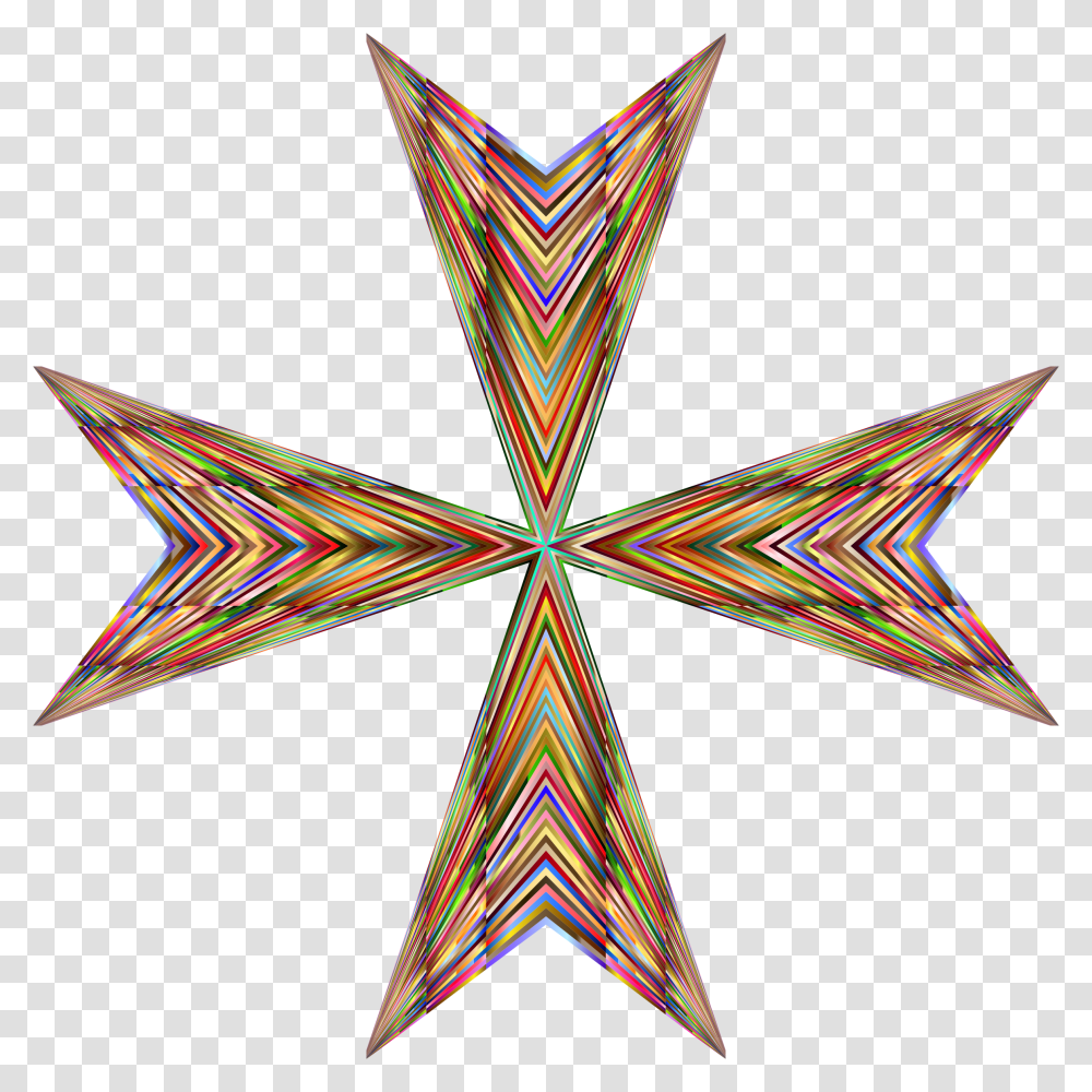 Vibrant Maltese Cross Icons, Star Symbol, Pattern, Ornament Transparent Png