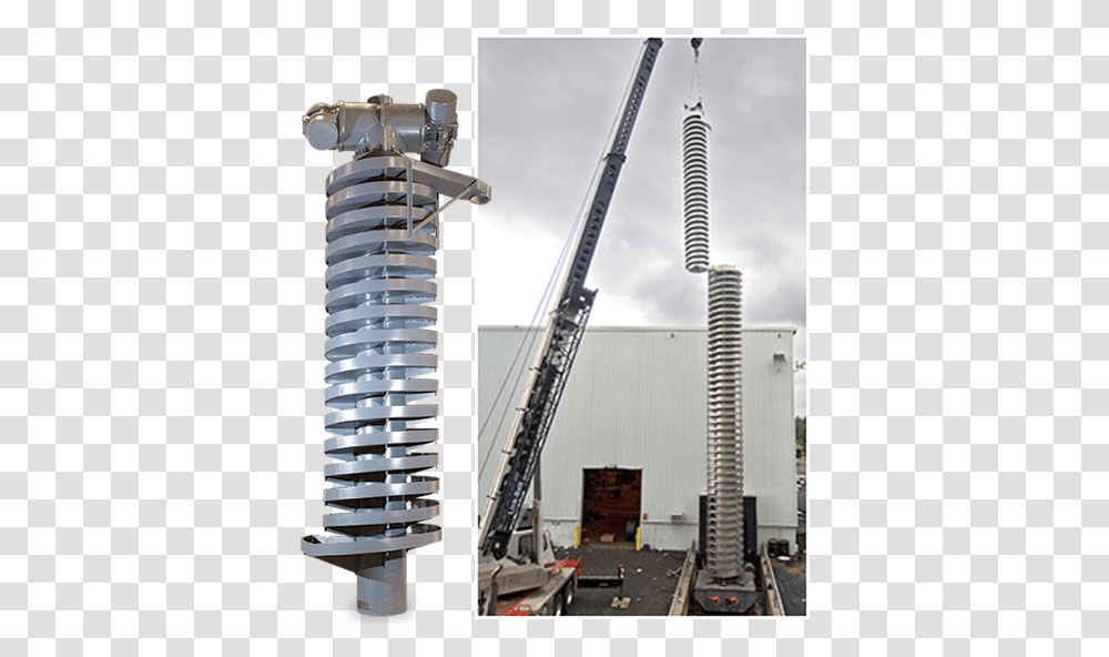 Vibrating Spiral Elevator, Construction Crane, City, Urban, Building Transparent Png