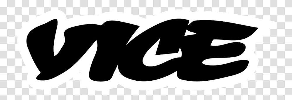 Vice Logo White, Label, Stencil Transparent Png