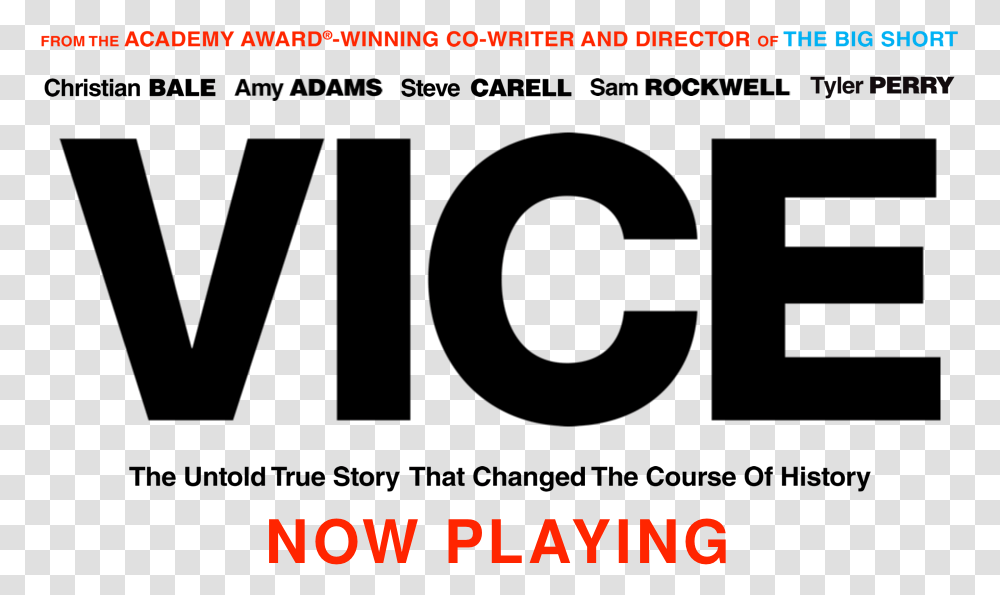 Vice Movie Logo, Vehicle, Transportation, Poster Transparent Png