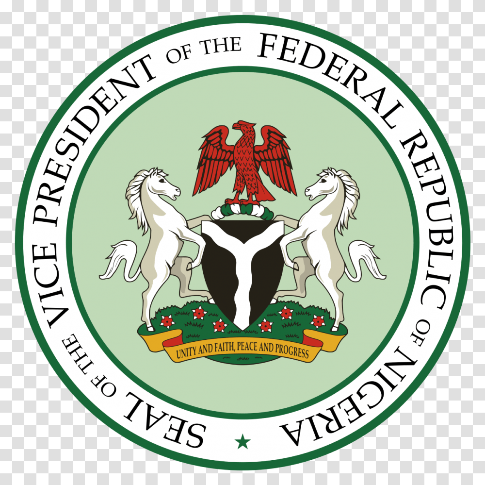 Vice President Of Nigeria Nigeria Coat Of Arms, Logo, Symbol, Badge, Bird Transparent Png