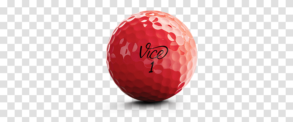Vice Pro Neon Red Vice Golf, Ball, Golf Ball, Sport, Sports Transparent Png