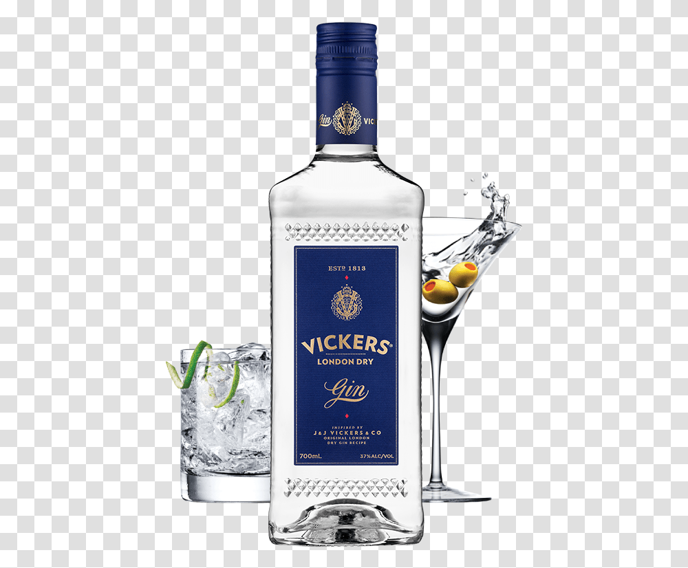 Vickers London Dry Gin, Beverage, Drink, Liquor, Alcohol Transparent Png