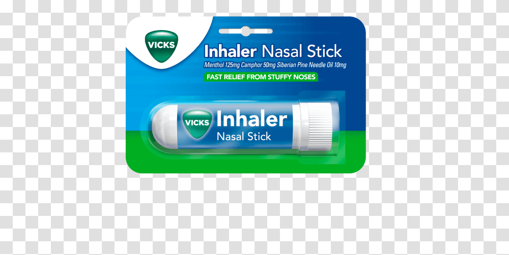 Vicks Inhaler Nasal Stick, Toothpaste Transparent Png