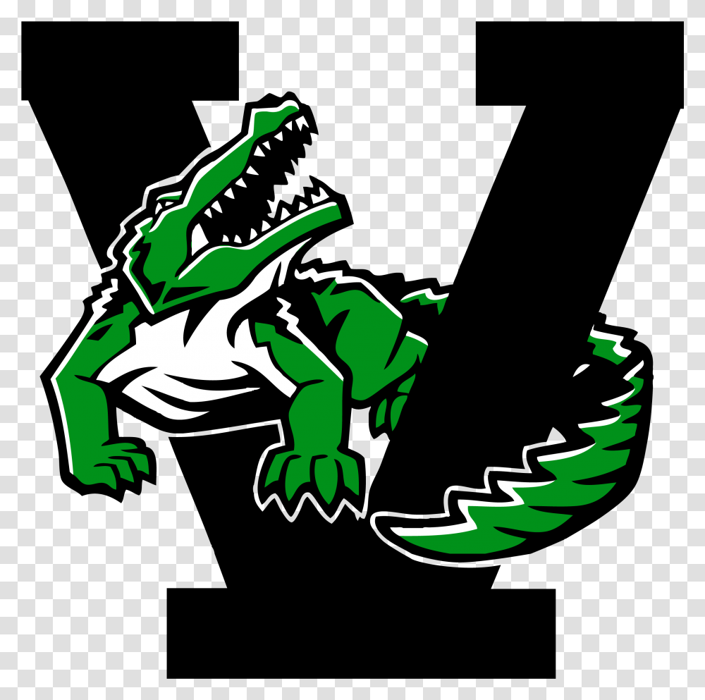 Vicksburg High School Logo Vicksburg Gators, Animal, Reptile, Green, Lizard Transparent Png