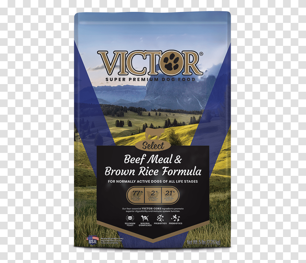 Victor Beef Meal And Brown Rice, Advertisement, Poster, Flyer, Paper Transparent Png