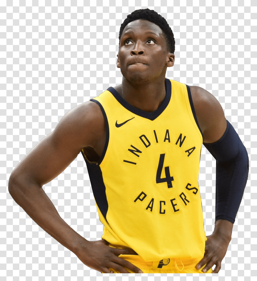 Victor Oladipo Image Basketball Player, T-Shirt, Apparel, Person Transparent Png