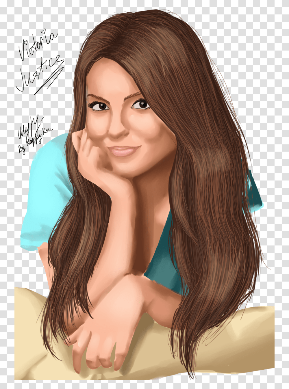 Victoria Justice Drawing Pic, Doll, Toy, Person Transparent Png