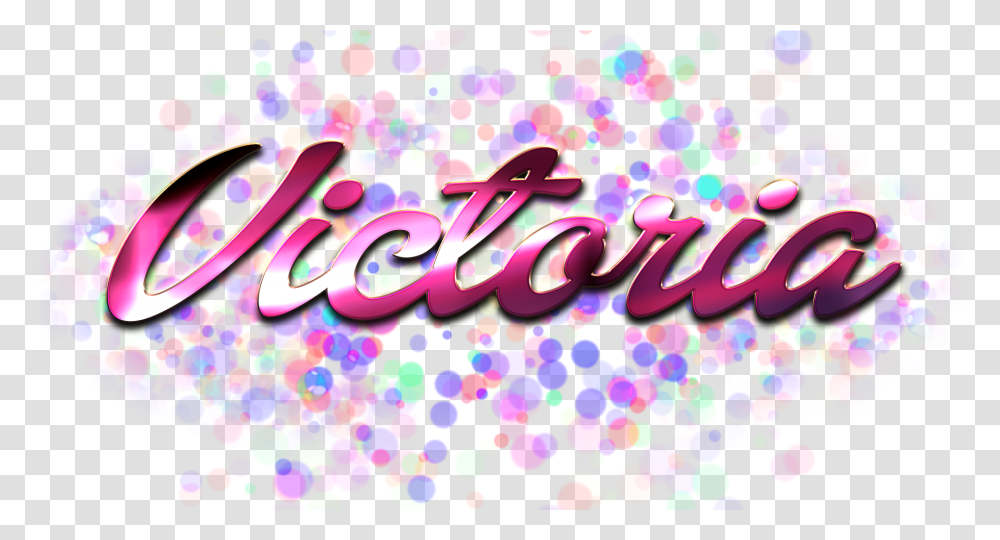Victoria Name Logo Bokeh Graphic Design, Light, Paper, Confetti, Glitter Transparent Png