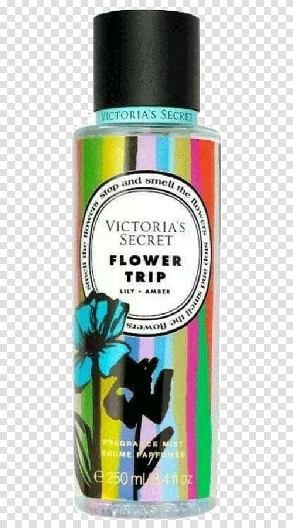 Victoria's Secret Flower Trip Ladies Body Mist, Label, Beer, Alcohol Transparent Png