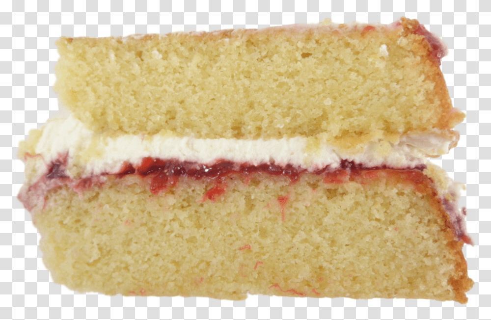 Victoria Sponge Slice Of Victoria Sandwich, Bread, Food, Sweets, Confectionery Transparent Png