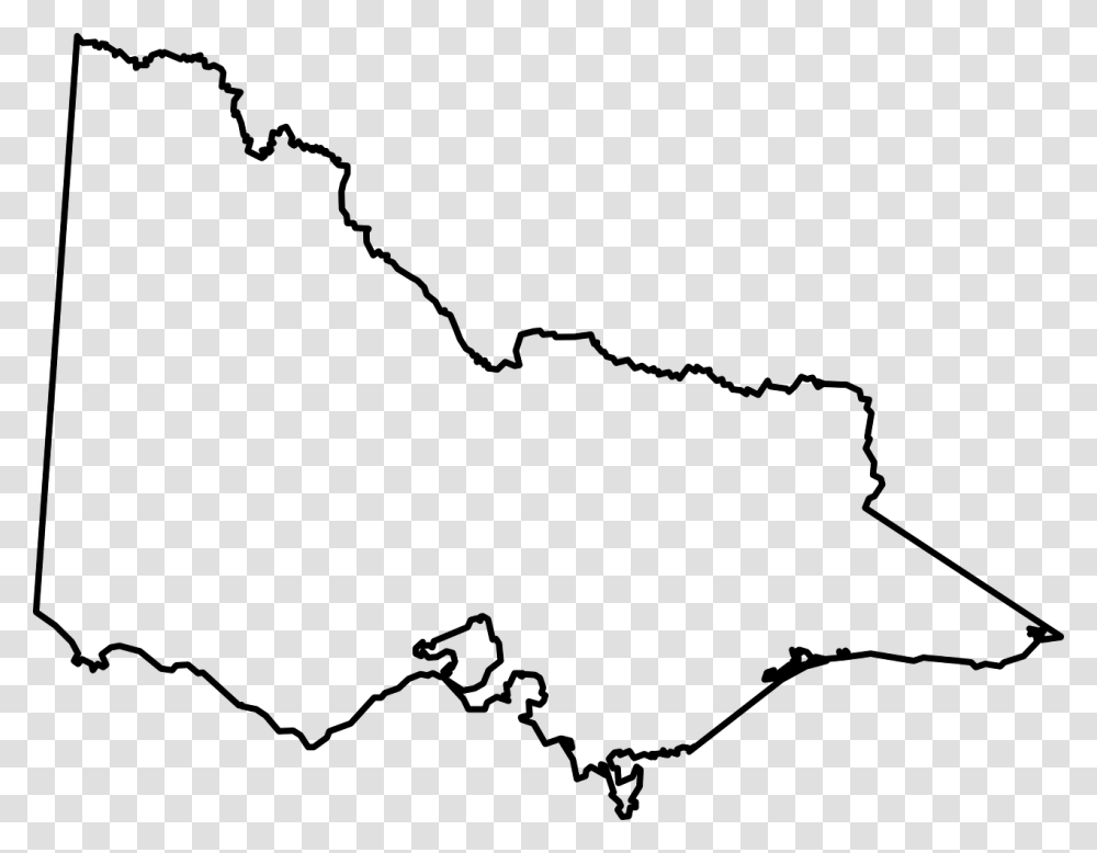 Victoria State Map Outline, Gray, World Of Warcraft Transparent Png
