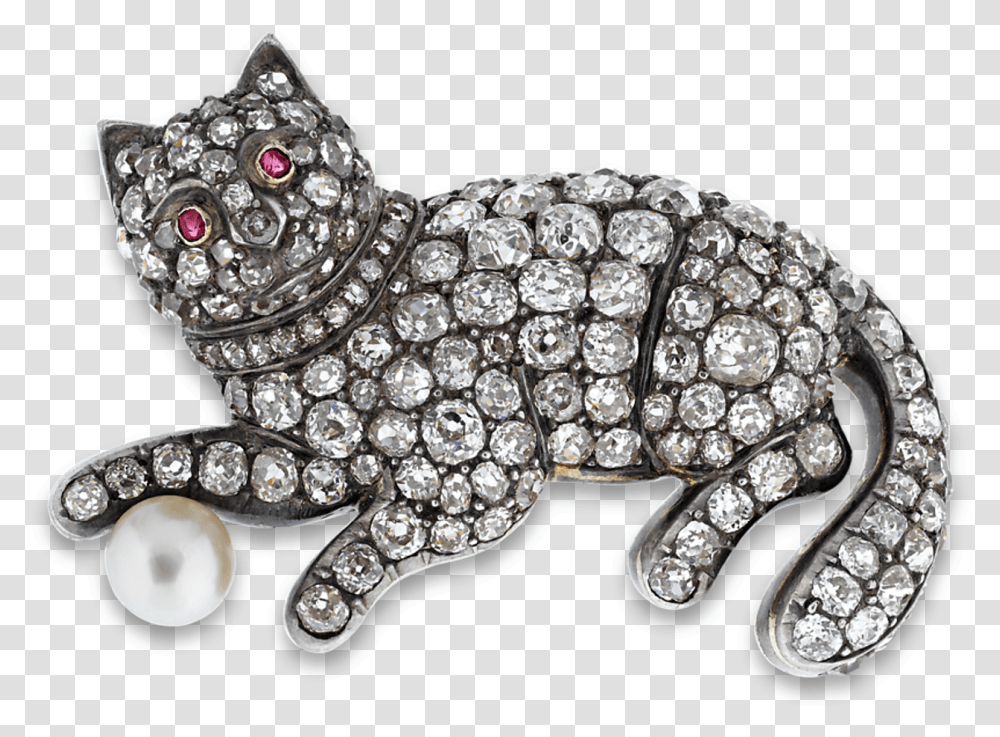 Victorian Diamond Cat Brooch Diamond Cat, Accessories, Accessory, Jewelry, Gemstone Transparent Png