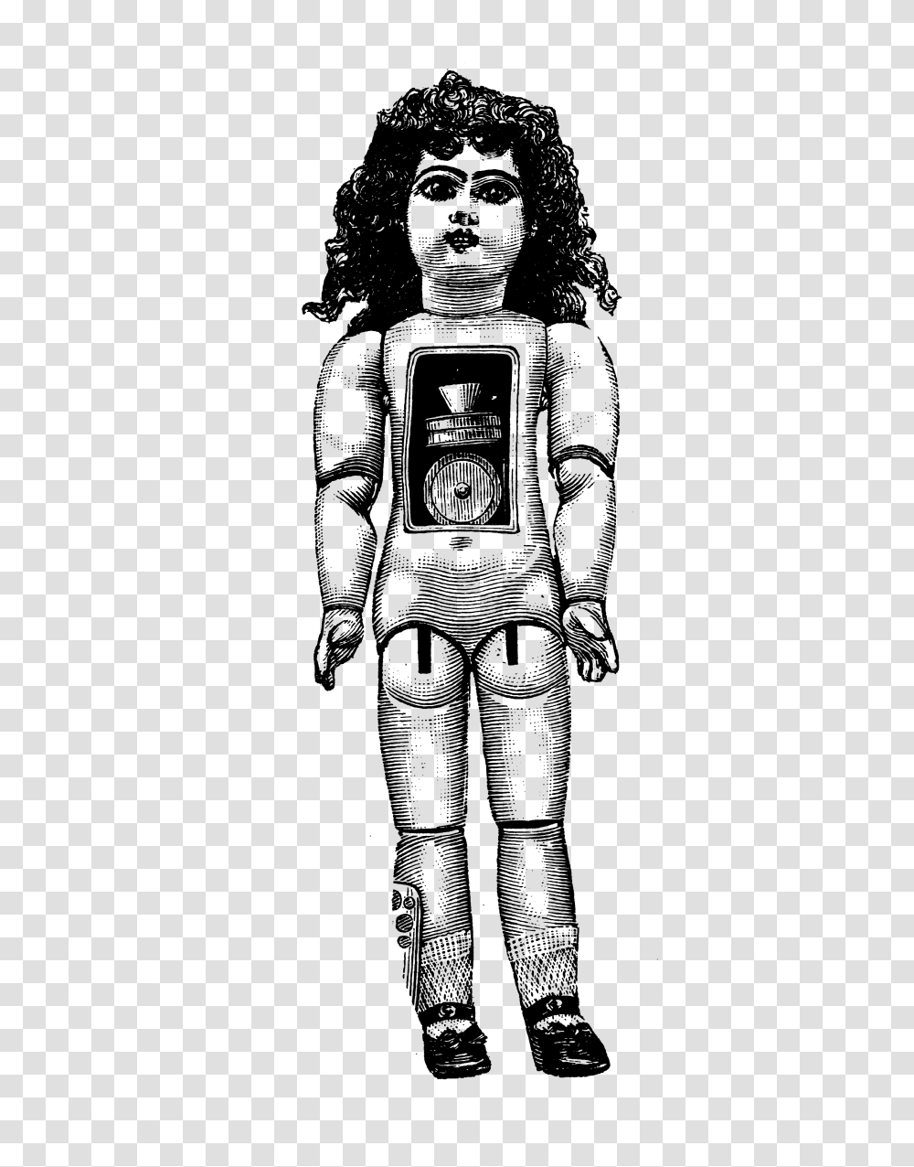 Victorian Doll Clipart, Person, Human, Astronaut, Stencil Transparent Png