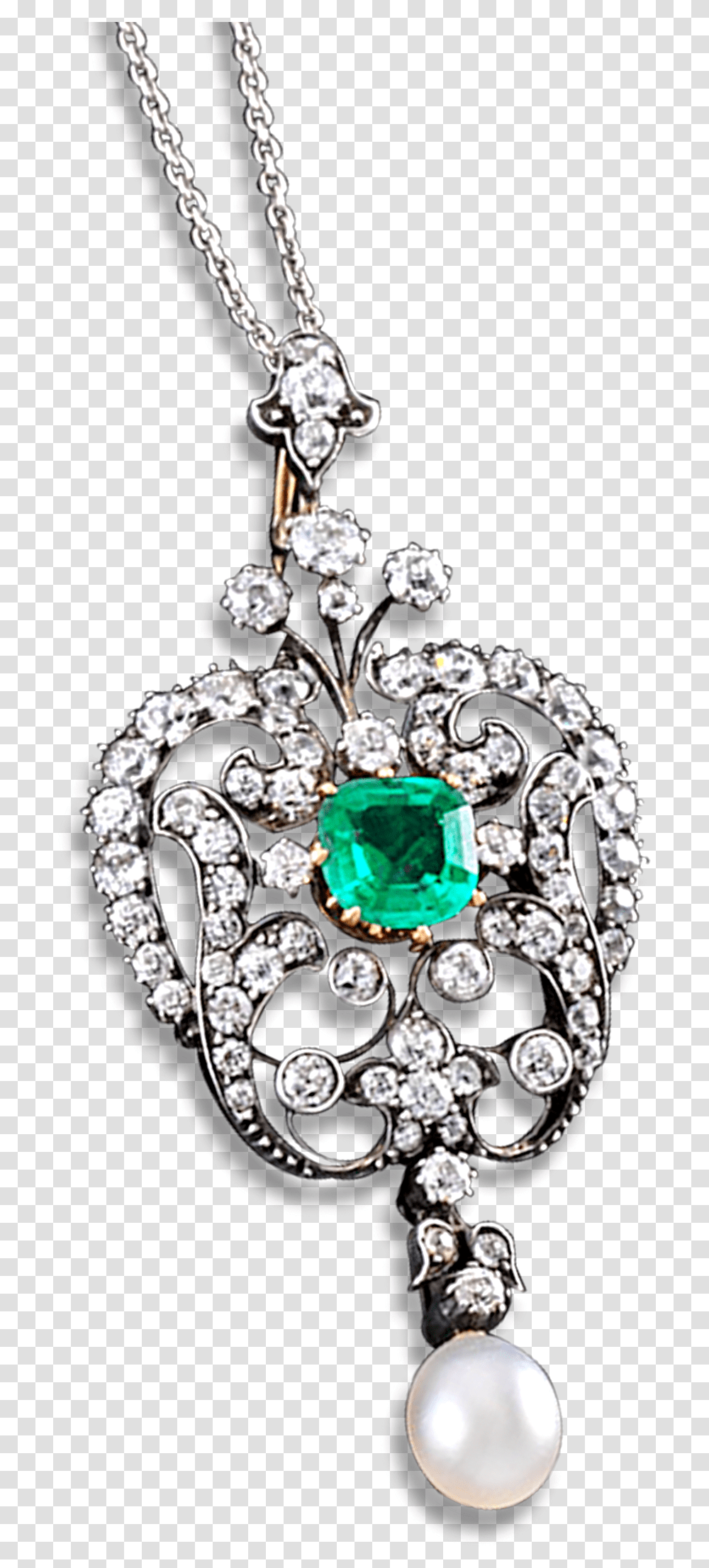 Victorian Emerald Diamond And Pearl Pendant Locket, Accessories, Accessory, Jewelry, Gemstone Transparent Png