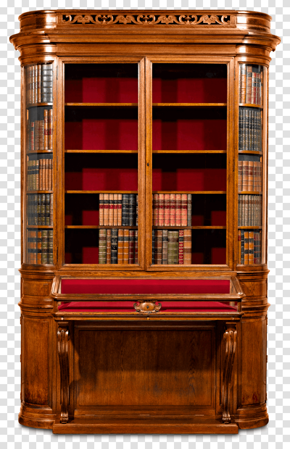 Victorian Era Bookshelf, Furniture, Bookcase, Cupboard, Closet Transparent Png