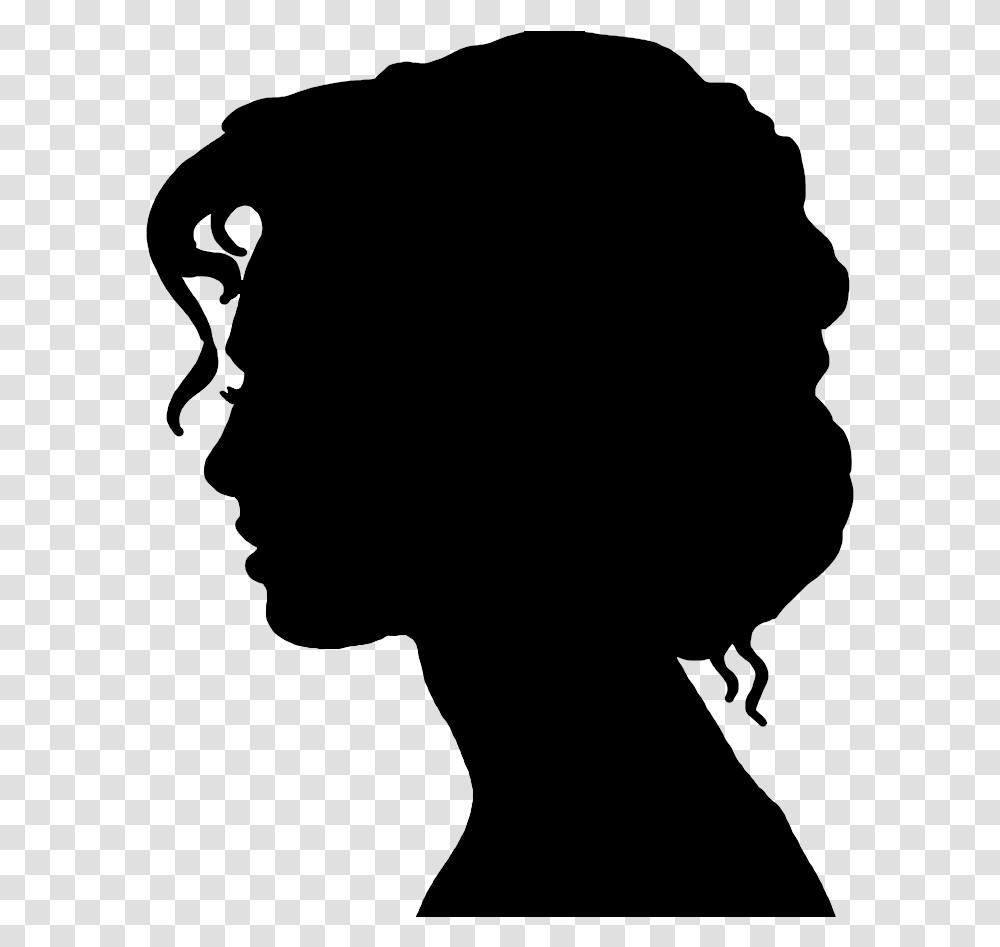 Victorian Era Silhouette Female Woman Drawing Silhouettes Of A Woman Face, Gray, World Of Warcraft Transparent Png