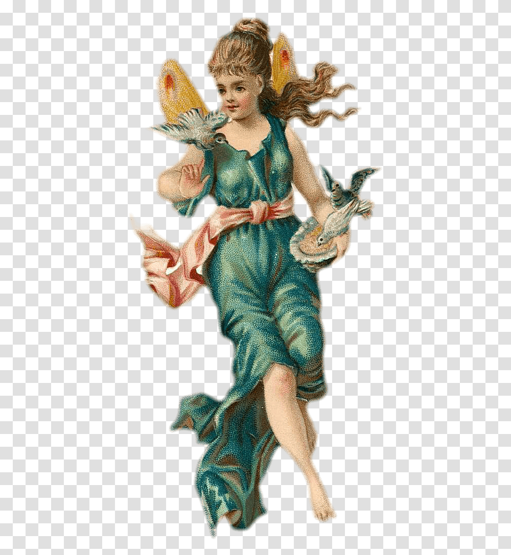 Victorian Fairy, Person, Figurine, Hand Transparent Png