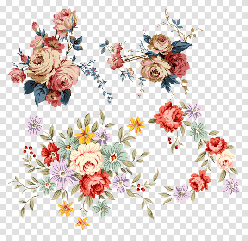 Victorian Flowers Vintage Flower Vector, Floral Design, Pattern, Graphics, Art Transparent Png