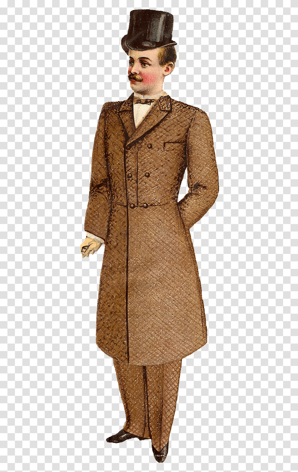 Victorian Gentleman Clip Art Backgrounds, Apparel, Coat, Overcoat Transparent Png