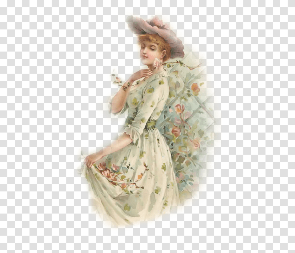 Victorian Girl, Person, Blanket Transparent Png