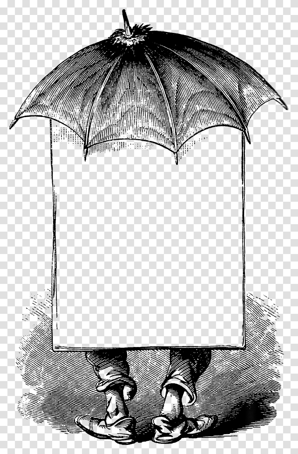 Victorian Man Umbrella Advertising Blank Banner Umbrella, Gray, World Of Warcraft Transparent Png