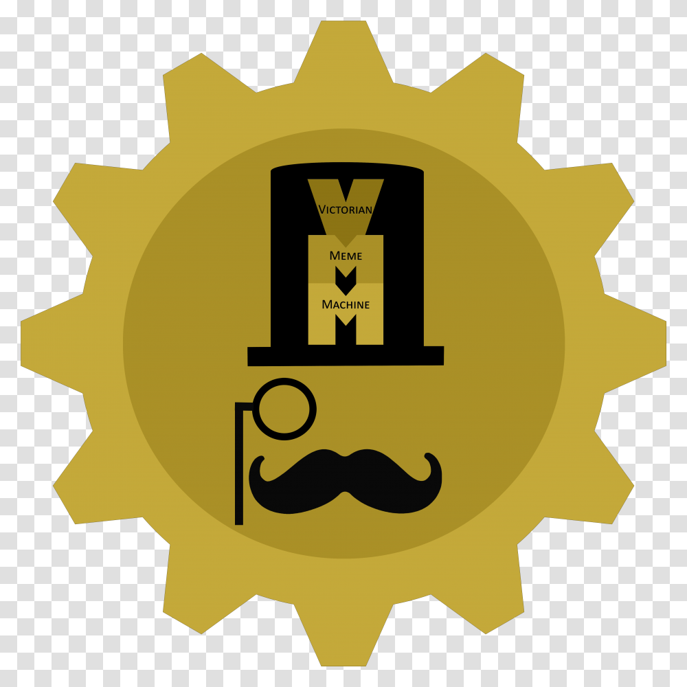 Victorian Meme Machine Illustration, Gear, Logo, Symbol, Trademark Transparent Png